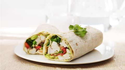 healthy healthy sweet chilli chicken wrap recipe recipe Sweet Chilli Chicken Wrap