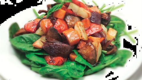 healthy healthy warm roasted vegetable salad recipe recipe Warm Roasted Vegetable Salad