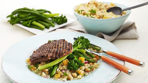 healthy healthy moroccan beef with couscous recipe recipe Moroccan Beef with Couscous