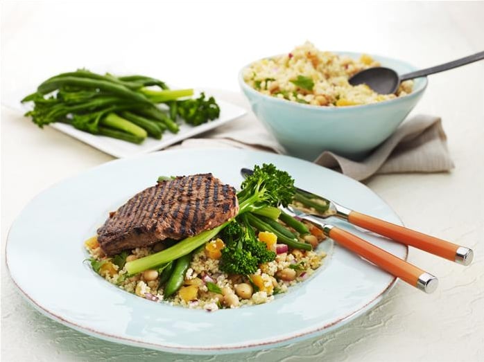 LiveLighter Healthy Moroccan Beef With Couscous Recipe