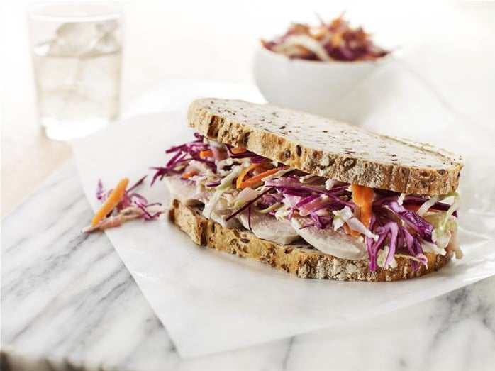 Chicken Coleslaw Sandwich recipe Crunch&Sip®