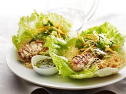 Chicken & Noodle Lettuce Wraps