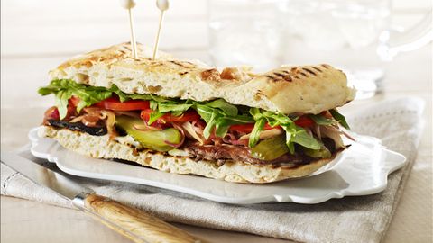 Steak Sandwich with Caramelised Onions