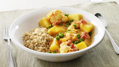 healthy healthy potato & pea curry recipe recipe Potato & Pea Curry
