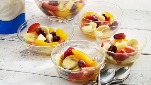 healthy healthy fruit salad & yoghurt recipe recipe Fruit Salad & Yoghurt