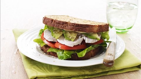 healthy healthy chunky chicken salad & avocado sandwich recipe recipe Chunky Chicken Salad & Avocado Sandwich