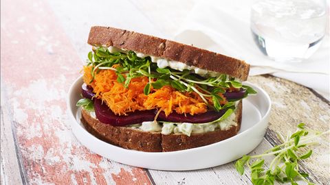 healthy healthy winter vegie sandwich recipe recipe Winter Vegie Sandwich