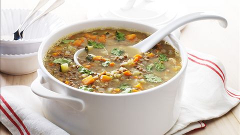 Sweet Potato &amp; Lentil Soup