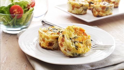 healthy healthy pumpkin & feta mini frittatas recipe recipe Pumpkin & Feta Mini Frittatas