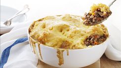 Potato Topped Beef & Mushroom Pie