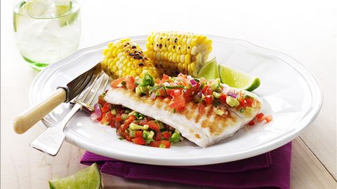 healthy healthy grilled fish with salsa recipe recipe Grilled Fish With Salsa