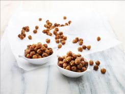 Garlic Roasted Chickpeas