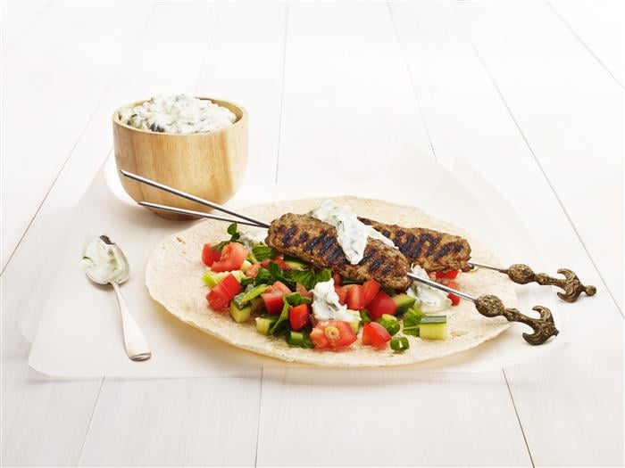 LiveLighter Healthy Beef Kofta With Tzatziki Recipe