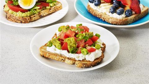 healthy healthy pesto toast topper recipe recipe Pesto Toast Topper
