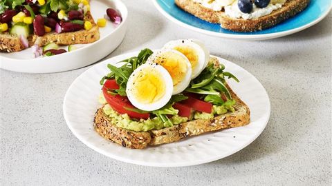 healthy healthy avocado egg & rocket toast topper recipe recipe Avocado Egg & Rocket Toast Topper