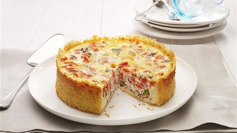 healthy healthy zucchini quiche with rice crust recipe recipe Zucchini Quiche with Rice Crust