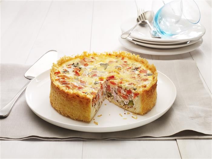 LiveLighter Healthy Zucchini Quiche With Rice Crust Recipe