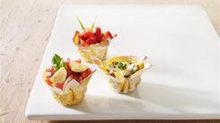 Strawberry Wonton Cups