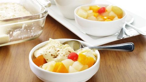 healthy healthy fast fruit & custard recipe recipe Fast Fruit & Custard