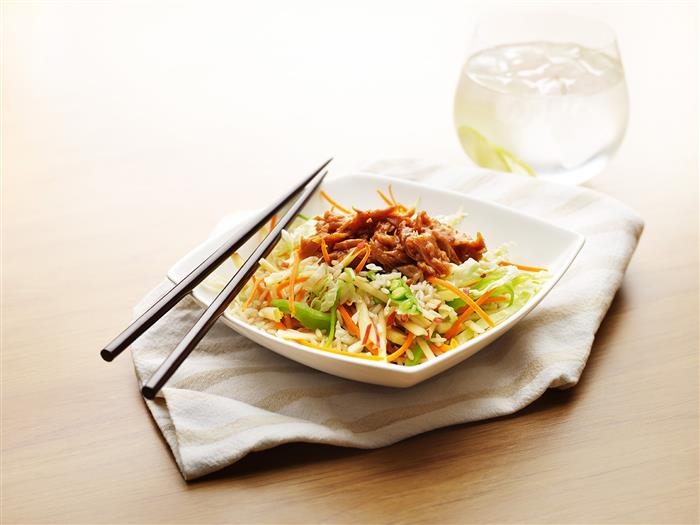 LiveLighter Healthy Asian Slaw & Sweet Chilli Tuna Recipe