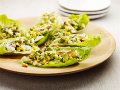 Crab Corn & Avocado Lettuce Boats