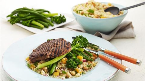 healthy healthy moroccan beef with couscous recipe recipe Moroccan Beef with Couscous 3-2-1