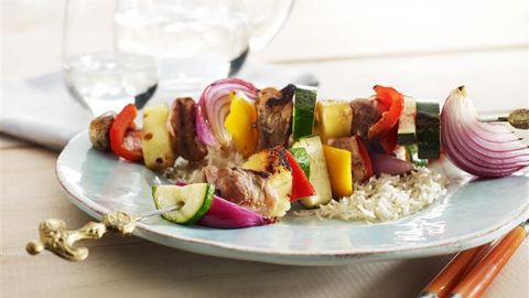 healthy healthy sweet & sour pork kebabs recipe recipe Sweet & Sour Pork Kebabs 3-2-1