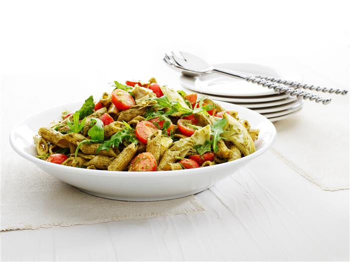 LiveLighter - Healthy Quick Pesto Pasta Salad Recipe