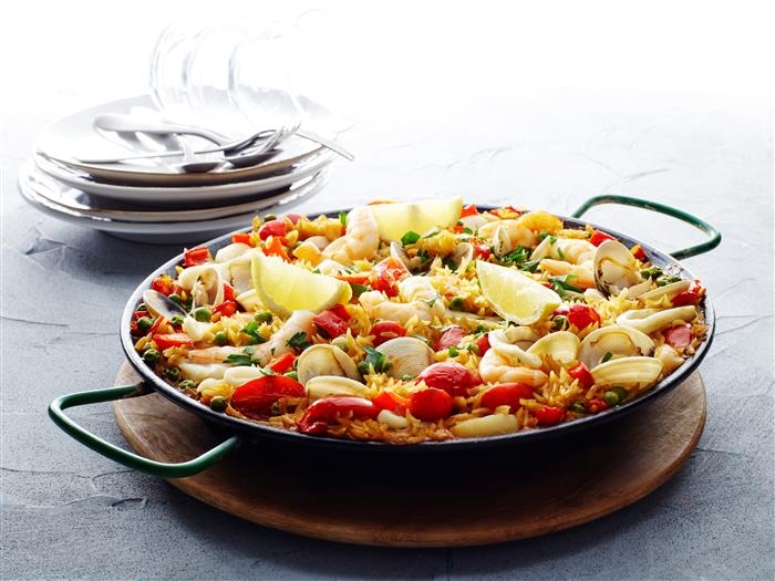 LiveLighter Healthy Cheat's Seafood Paella Recipe