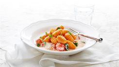 Sweet Potato Gnocchi with Roasted Tomato Cream