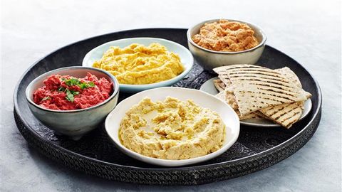 healthy healthy hummus four ways recipe recipe Hummus Four Ways