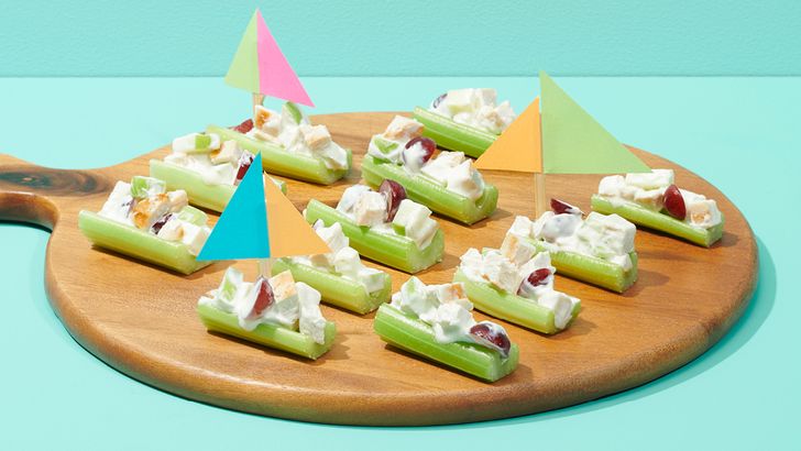 Waldorf celery boats