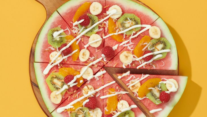 Watermelon pizza Watermelon pizza