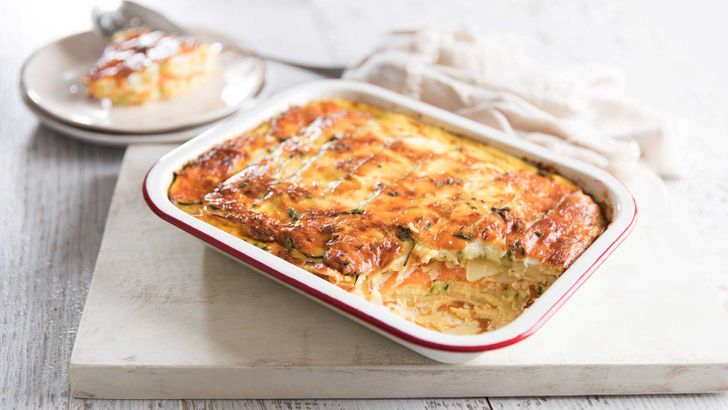 Layered Mixed Baked Potatoes