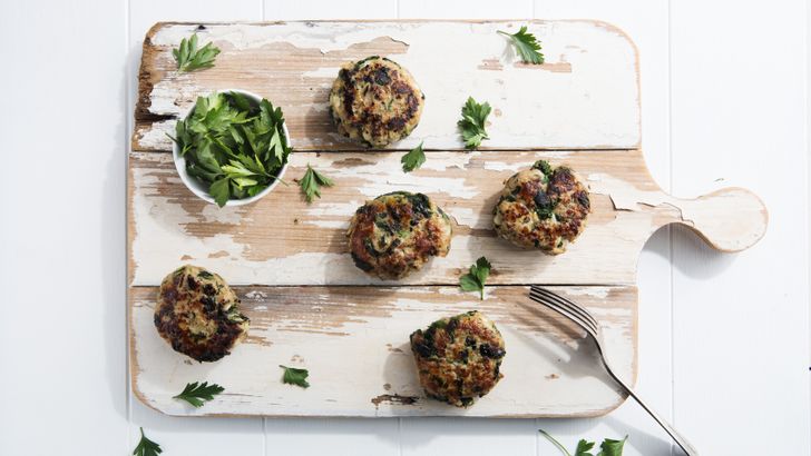 Turkey and Spinach Rissoles Turkey and Spinach Rissoles