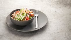 Slaw Bowl with Hummus Dressing