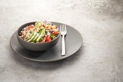 Slaw Bowl with Hummus Dressing