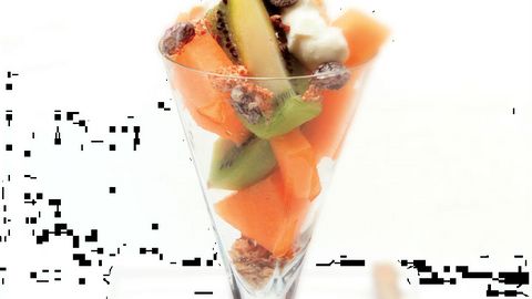 Melon &amp; Kiwi Fruit Parfait
