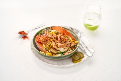 BBQ chicken slaw bowl