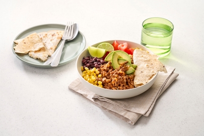 Mexi-mince tortilla bowls