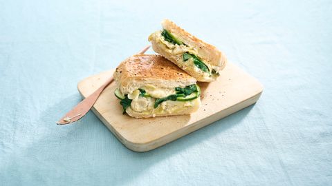 healthy healthy “cob loaf” artichoke toasties recipe recipe “Cob loaf” artichoke toasties