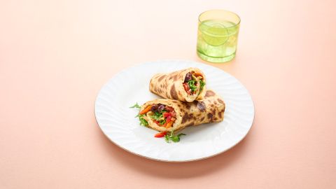 healthy healthy crispy egg and salad wrap recipe recipe Crispy egg and salad wrap