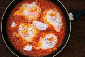 redsauce on spanish eggs