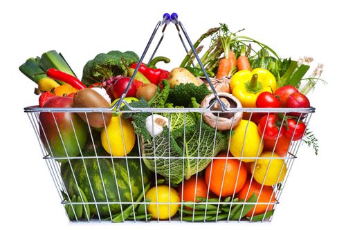A basket of fruit and veg