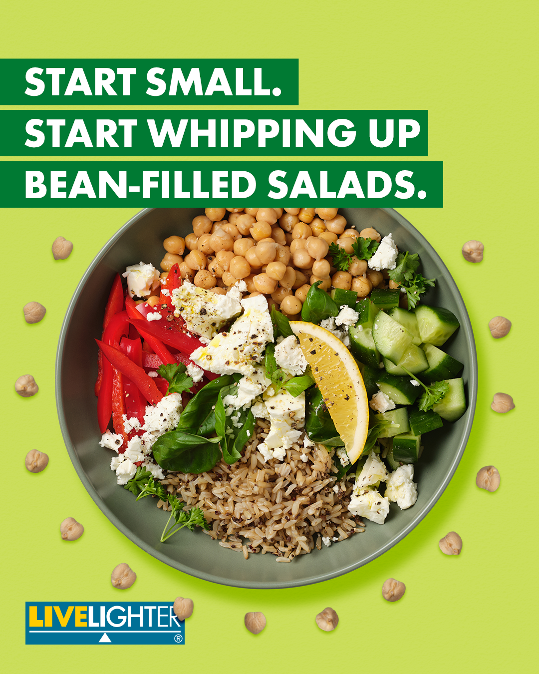 Bean filled lunch