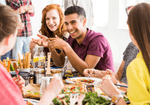 Friends sharing a meal