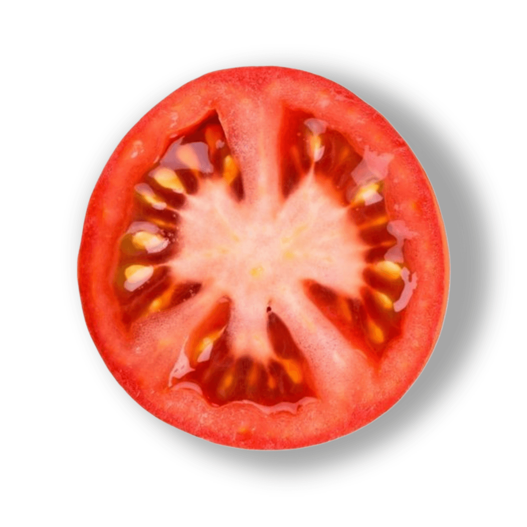 tomato cut in half