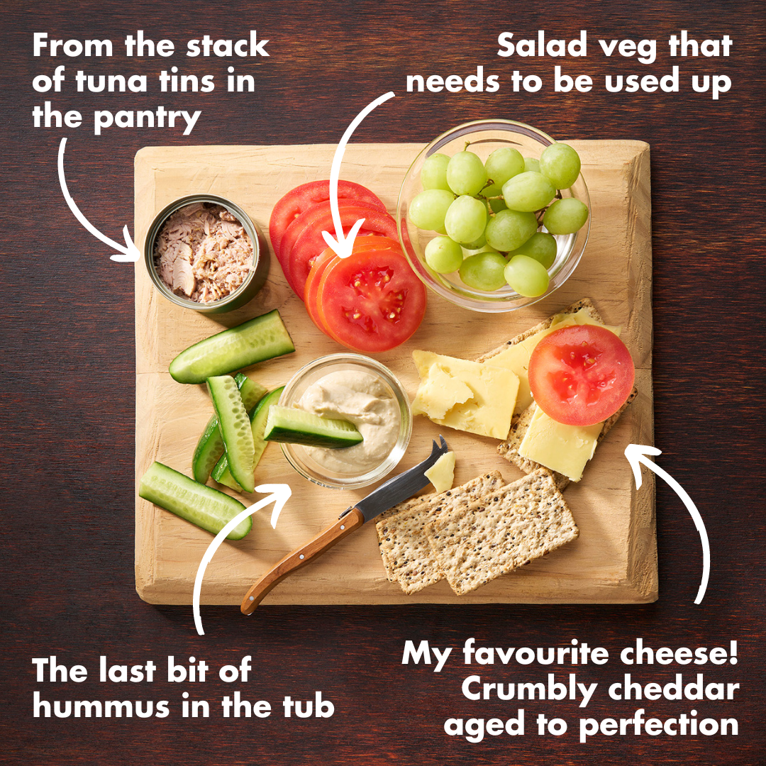 Snack plate dinner example