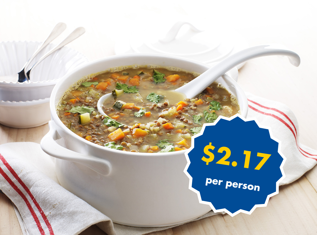 Cost of sweet potato and lentil soup recipe