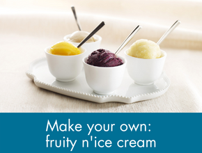 Find out how to make your own healthy ice cream